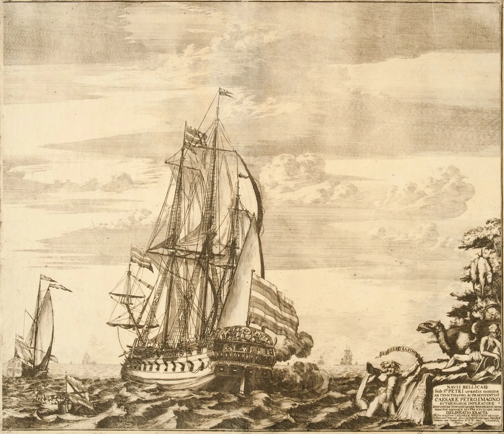 Корабль «Предестинация» (Божье предвиденье). Вид со стороны кормы